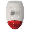 SATEL sziréna, kültéri piezo hang- fényjelző, piros színű,SP500R
